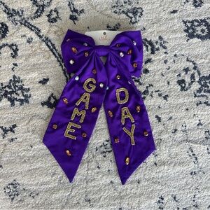 Sparkly game day bow! ✨